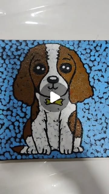 Finger painting artwork by a Splash Art Studio learner